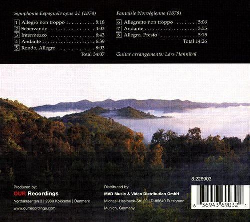 Kim Sjøgren, Lars Hannibal, Édouard Lalo : Lalo: Symphonie Espagnole (CD, Album)