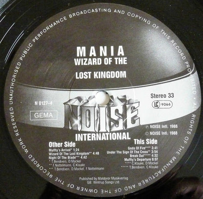 Mania (15) : Wizard Of The Lost Kingdom (12", EP)