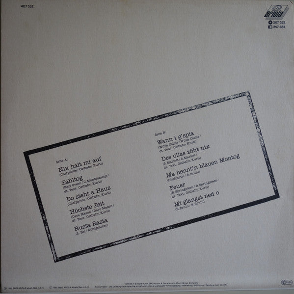 Ostbahn-Kurti & Die Chefpartie : Live (LP, Album, RE)