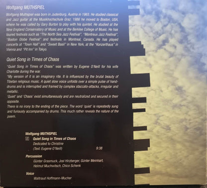 Studio Percussion : Plays Harry Pepl / Wolfgang Muthspiel / Armin Pokorn (CD, Album)