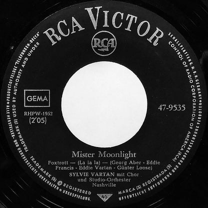 Sylvie Vartan : Mister Moonlight / Ja Oder Nein (7", Single)