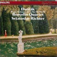 Dvořák* - Borodin Quartet*, Sviatoslav Richter : Piano Quintets In A, Op.5 & Op.81 (CD, Album, RE)