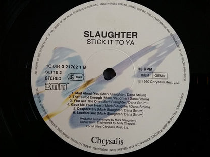 Slaughter : Stick It To Ya (LP, Album)