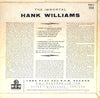 Hank Williams : The Immortal Hank Williams (10", Comp)