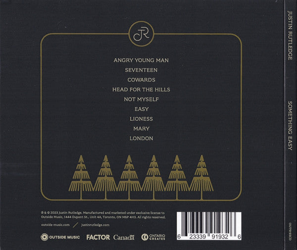 Justin Rutledge : Something Easy (CD, Album)