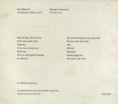 Nils Økland / Sigbjørn Apeland : Glimmer (CD, Album)