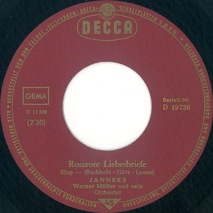 Janneke Peper : Rosarote Liebesbriefe / Skibbeldibabdi-Baby (7", Single)