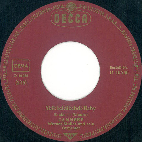 Janneke Peper : Rosarote Liebesbriefe / Skibbeldibabdi-Baby (7", Single)