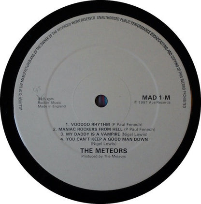 The Meteors (2) Meet Screaming Lord Sutch : Meteors Meet Screaming Lord Sutch (12")