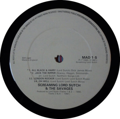 The Meteors (2) Meet Screaming Lord Sutch : Meteors Meet Screaming Lord Sutch (12")