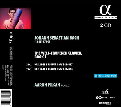 Johann Sebastian Bach, Aaron Pilsan : The Well-Tempered Clavier Book 1 (2xCD, Album)
