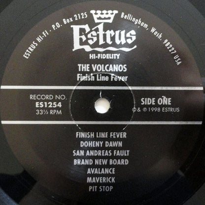The Volcanos : Finish Line Fever (LP, Album)