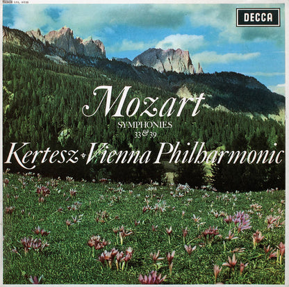 Wolfgang Amadeus Mozart, István Kertész, Wiener Philharmoniker : Symphonies 33 & 39 (LP, ED1)