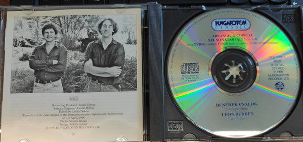 Corelli*, Benedek Csalog*, Léon Berben : Six Sonatas Op.5 Nos 1–6 (CD)