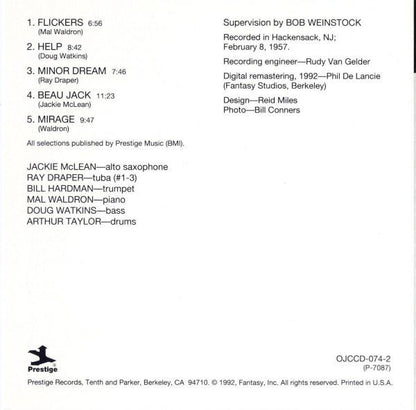 Jackie McLean : Jackie McLean & Co. (CD, Album, RE, RM)