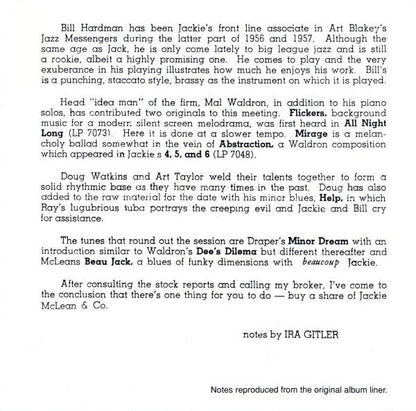 Jackie McLean : Jackie McLean & Co. (CD, Album, RE, RM)