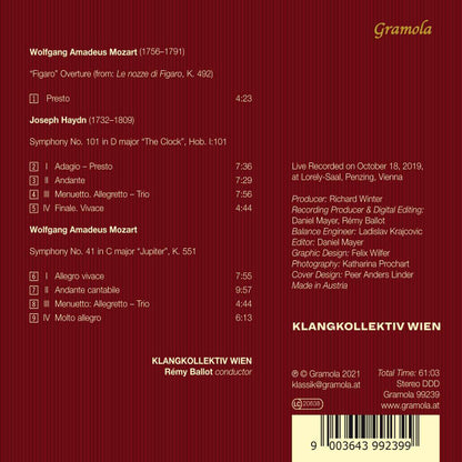 Klangkollektiv Wien, Rémy Ballot, Haydn*, Mozart* : Die Uhr; Jupiter (CD, Album)
