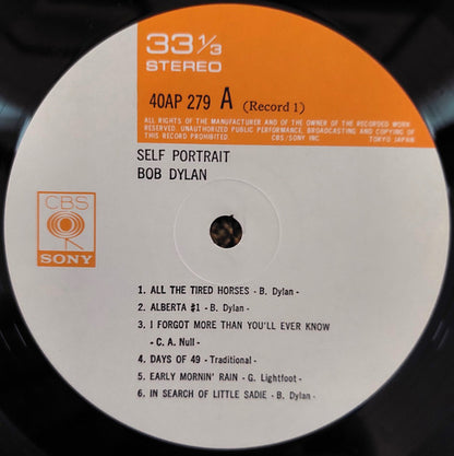 Bob Dylan : Self Portrait (2xLP, Album, RE)