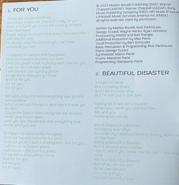 Matteo Bocelli : Matteo (CD, Album)