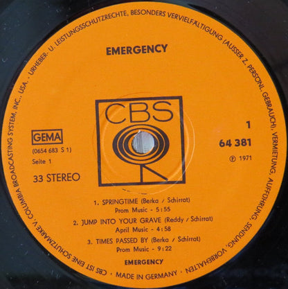 Emergency (6) : Emergency (LP, Album, Gat)