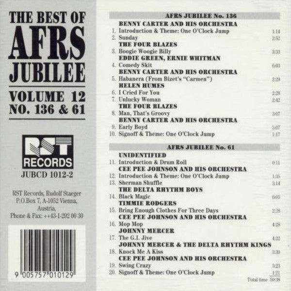 Various : The Best Of AFRS Jubilee, Volume 12 No. 136 & 61 (CD, Comp)