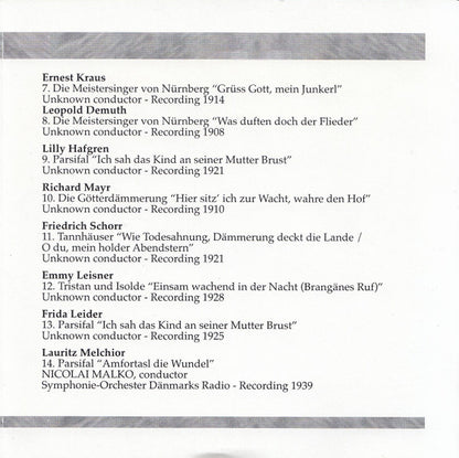 Various, Richard Wagner : The Golden Years Of The Bayreuth Festival (1907-1939) (CD, Comp, Mono, RM)