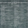 Various, Richard Wagner : The Golden Years Of The Bayreuth Festival (1907-1939) (CD, Comp, Mono, RM)