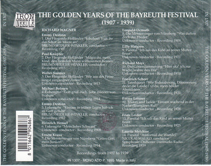 Various, Richard Wagner : The Golden Years Of The Bayreuth Festival (1907-1939) (CD, Comp, Mono, RM)
