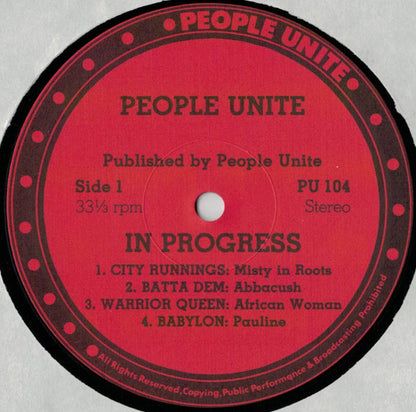 Various : In Progress (LP, Album)