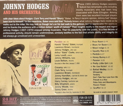 Johnny Hodges And His Orchestra : Perdido (CD, Comp, RM)