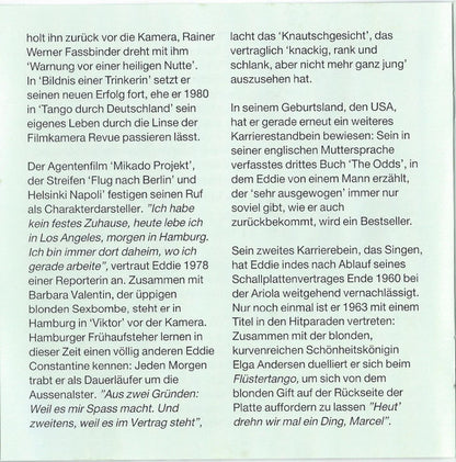 Eddie Constantine : Hoppla Eddie (CD, Comp)