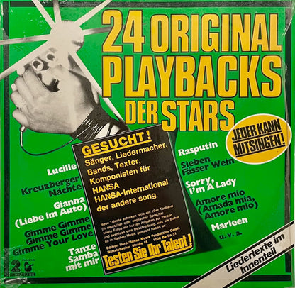No Artist : 24 Original Playbacks Der Stars (2xLP, Comp, Gat)