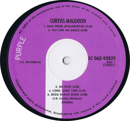 Curtiss Maldoon : Curtiss Maldoon (LP, Album)