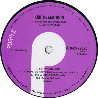 Curtiss Maldoon : Curtiss Maldoon (LP, Album)