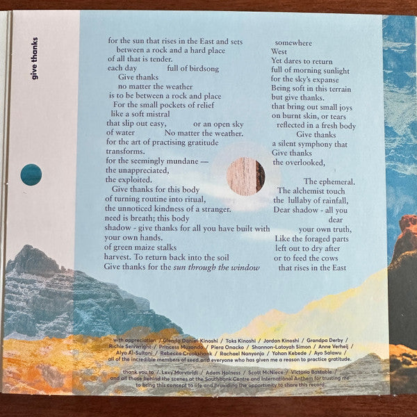 Cassie Kinoshi's Seed.* With NikNak* & London Contemporary Orchestra : Gratitude (CD, Album, Dig)