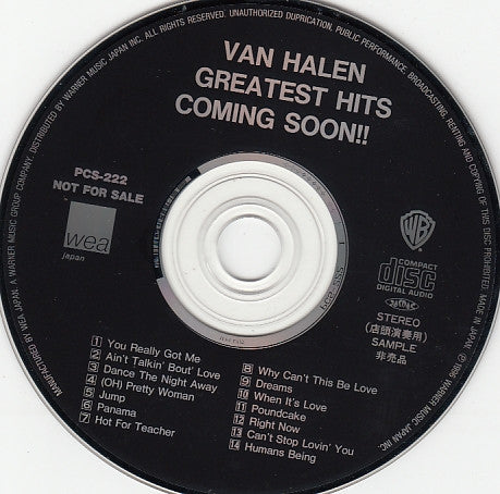 Van Halen : Greatest Hits (CD, Comp, Promo)