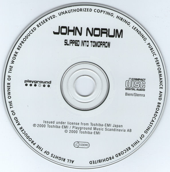 John Norum : Slipped Into Tomorrow (CD, Album)