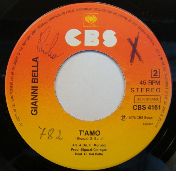 Gianni Bella : Non Si Può Morire Dentro (7", Single)