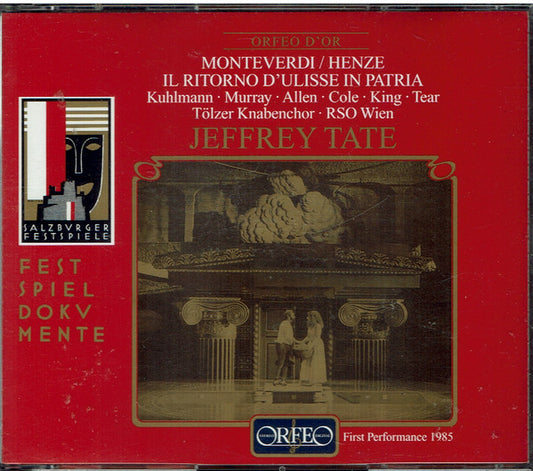 Claudio Monteverdi : Il Ritorno D'Ulisse In Patria -Monteverdi/Henze (3xCD)