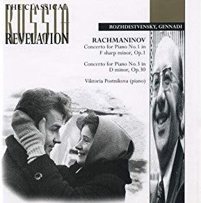 Sergei Vasilyevich Rachmaninoff / Gennadi Rozhdestvensky, Victoria Postnikova : Concerto For Piano No. 1 In F Sharp Minor, Op. 1 / Concerto For Piano No. 3 In D Minor, Op. 30 (CD)