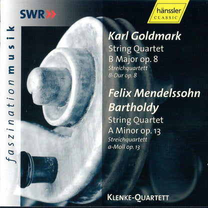Karl Goldmark, Felix Mendelssohn-Bartholdy, Klenke Quartett : String Quartet B Major Op. 8 / String Quartet A Minor Op. 13 (CD)