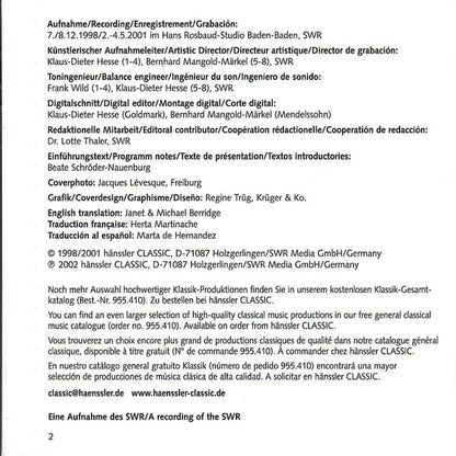 Karl Goldmark, Felix Mendelssohn-Bartholdy, Klenke Quartett : String Quartet B Major Op. 8 / String Quartet A Minor Op. 13 (CD)
