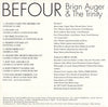 Brian Auger & The Trinity : Befour (CD, Album, RE)