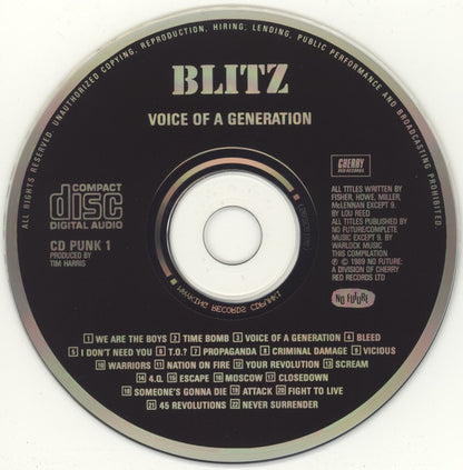 Blitz (3) : Voice Of A Generation (CD, Album, RE)