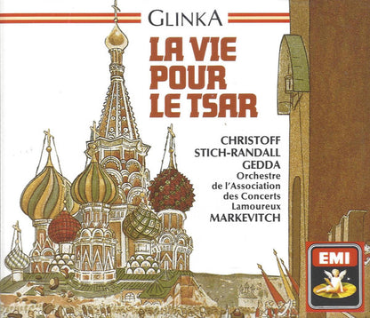 Glinka* - Christoff*, Stich-Randall*, Gedda*, Orchestre De L'Association Des Concerts Lamoureux, Markevitch* : La Vie Pour Le Tsar (2xCD, Album, RE)