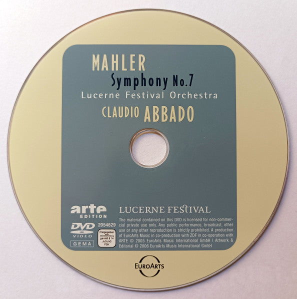 Mahler* - Lucerne Festival Orchestra, Claudio Abbado : Symphony No. 7 (DVD-V)