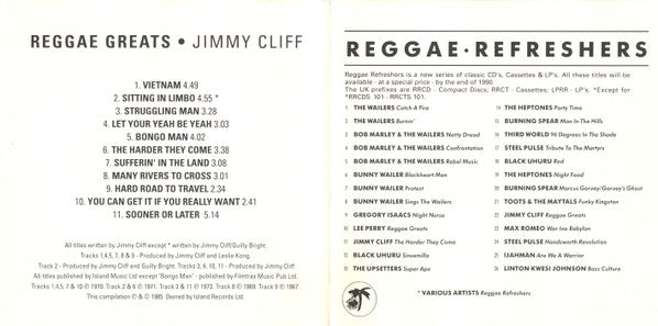 Jimmy Cliff : Reggae Greats (CD, Comp)