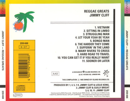 Jimmy Cliff : Reggae Greats (CD, Comp)