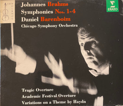 Johannes Brahms, Daniel Barenboim, Chicago Symphony Orchestra : Symphonies Nos. 1-4 / Tragic Overture / Academic Festival Overture / Variations On A Theme By Haydn (4xCD + Box, Comp)