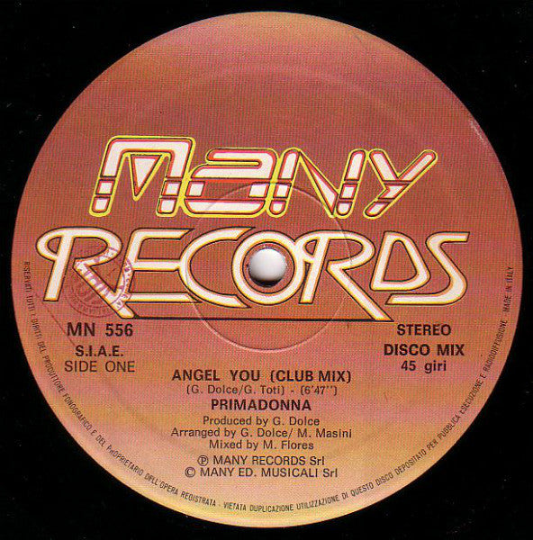Primadonna : Angel You (12")